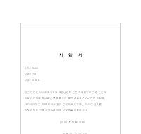 시말서 (작성법 양식 포함) 시말서 (작성법 양식 포함)